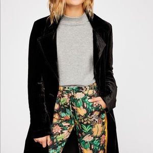 Free People Bryant Velvet Trench Coat
